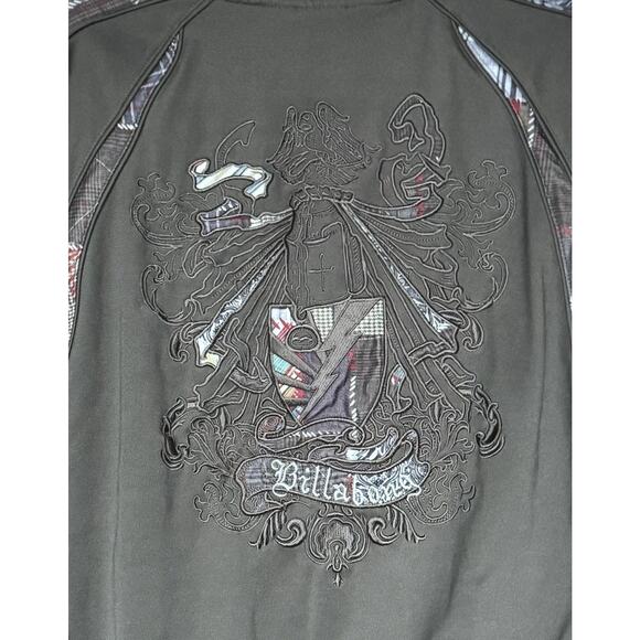 Y2K Billabong Streetwear Mens Large Patchwork Embroidered Logo Track Jacket Rare - Picture 3 of 11